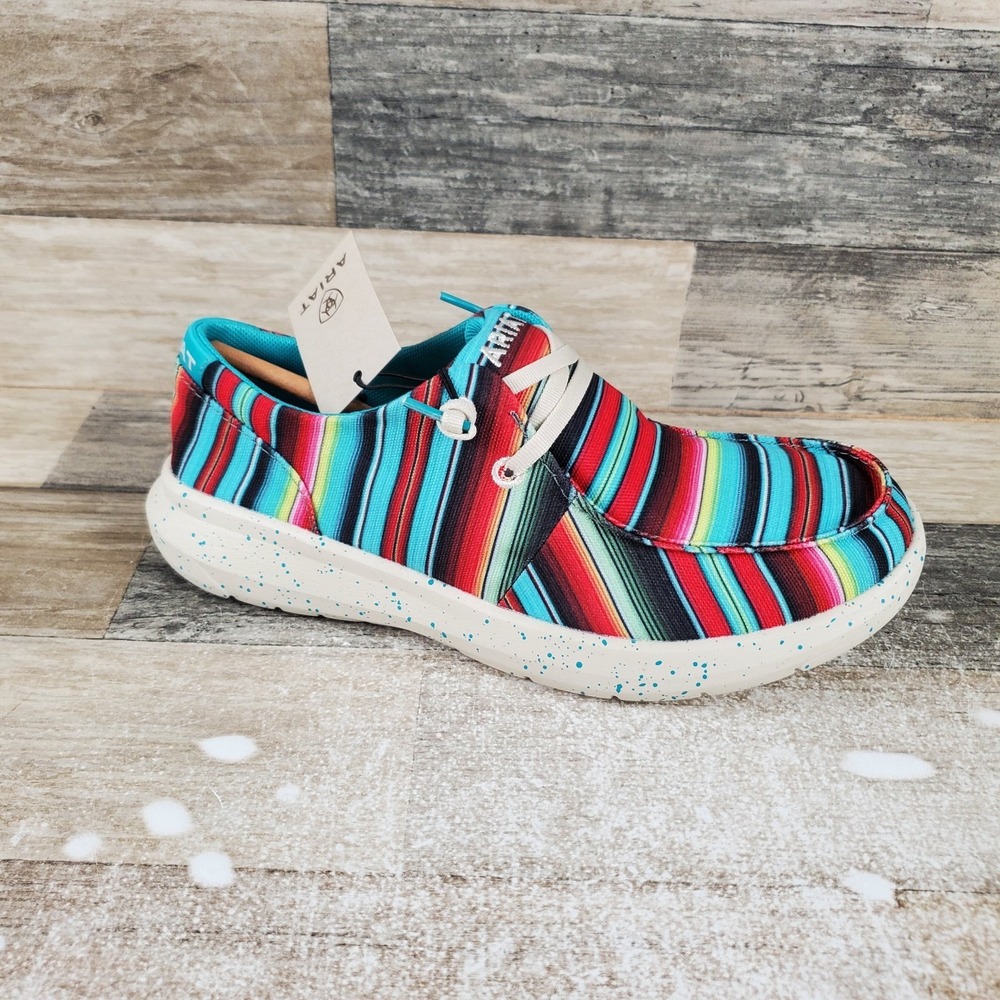 Ariat Hilo Womens Casual Shoes Sz 7.5 B Multi Striking Serape Comfort Sneakers